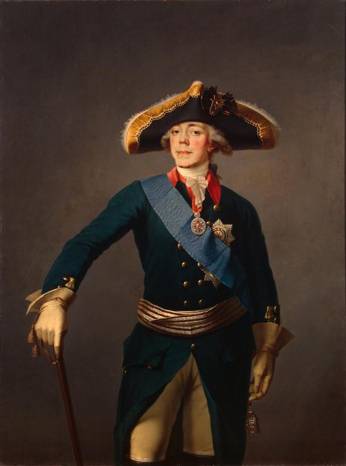 Portrait of Paul I, 1796, Stepan Semenovich Shchukin