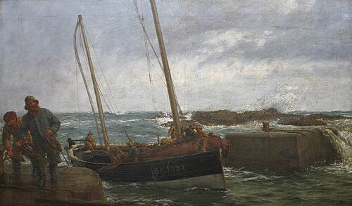 St Abbs Harbour, 1891, Adrien-Joseph Heymans
