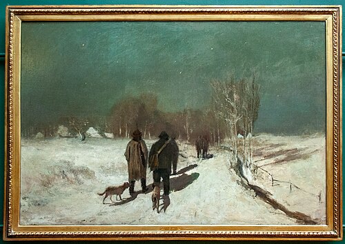 Chasseurs dans la neige, , Adrien-Joseph Heymans