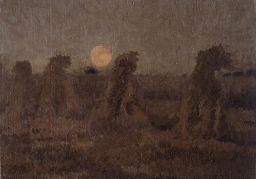 Meules de foin (le soir), , Adrien-Joseph Heymans