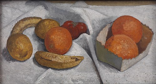 Stilleben mit Orangen, Bananen, Zitrone und Tomate, 1906, Paula Modersohn-Becker
