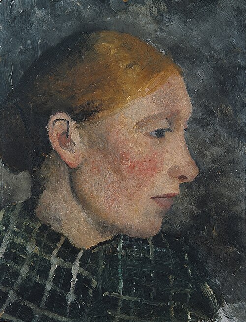 Head of a peasant woman in profile to the right, 1903, Paula Modersohn-Becker