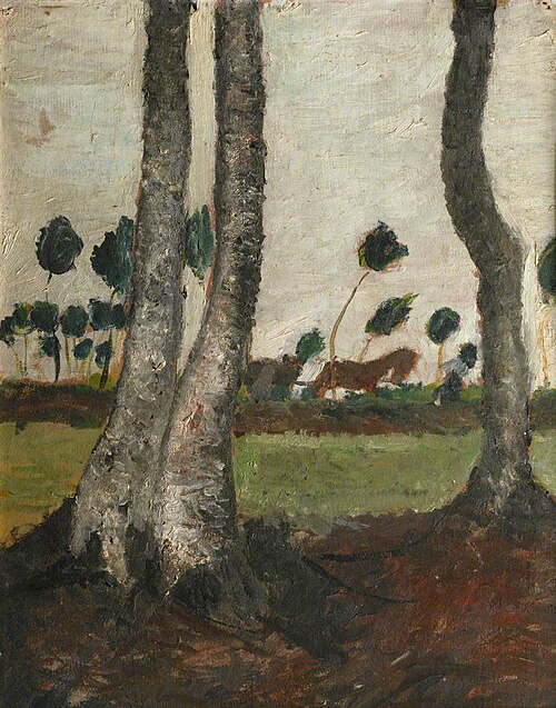 Landscape with Windblown Trees, , Paula Modersohn-Becker
