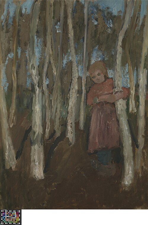 Fille dans un bois de bouleaux, 1903, Paula Modersohn-Becker