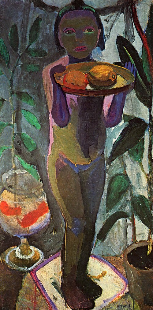 Kinderakt mit Goldfischglas, 1906, Paula Modersohn-Becker
