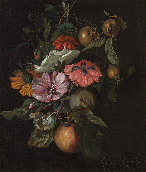 Festoon of Flowers and Fruit, 1682, Rachel Ruysch
