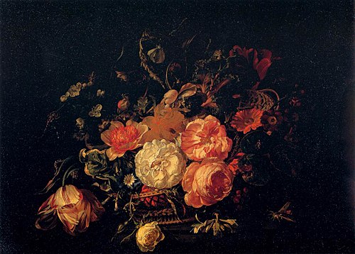 Basket of Flowers, 1711, Rachel Ruysch