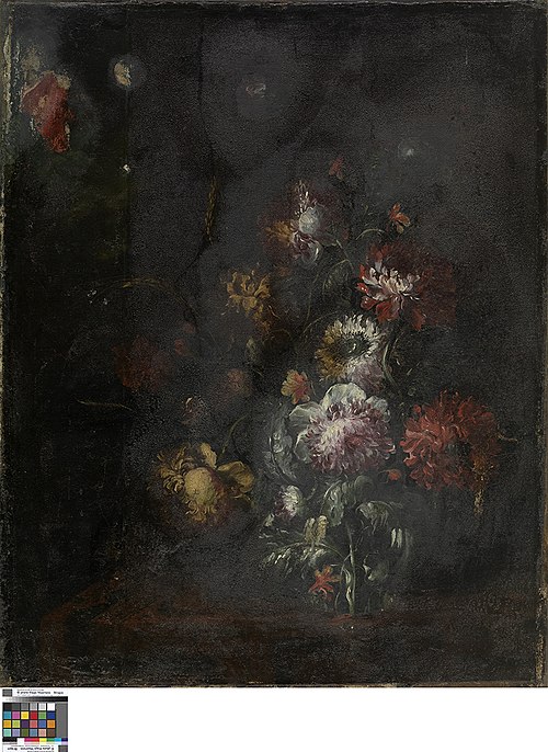 Flowers in a glass vase, 1685, Rachel Ruysch