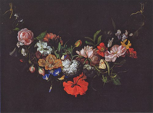 Garland of Flowers, 1683, Rachel Ruysch