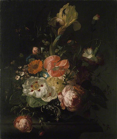 A Vase of Flowers, 1750, Rachel Ruysch