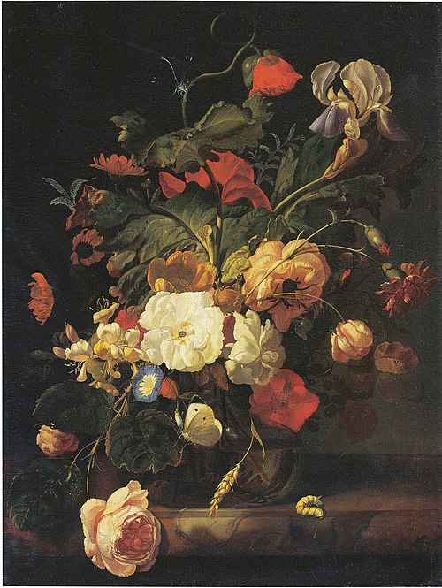 Still Life with Bouquet of Flowers, 1698, 1698, Rachel Ruysch