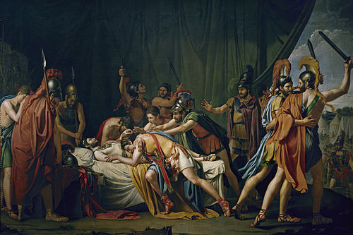 The Death of Viriatus, Chief of the Lusitanians, 1807, José de Madrazo y Agudo