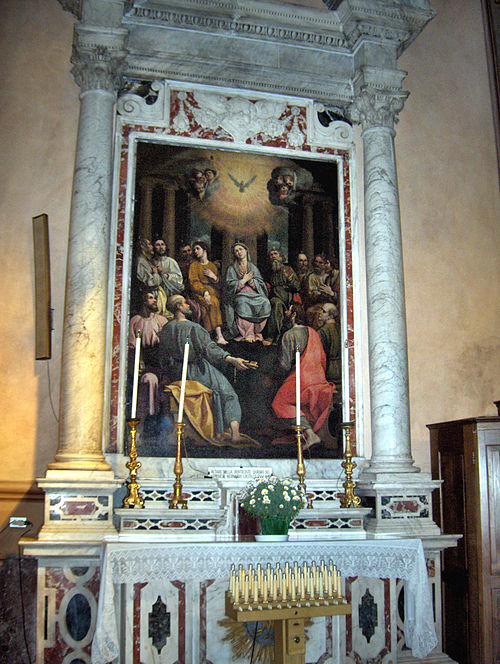 Pentecost, 1700, Bernardo Castello