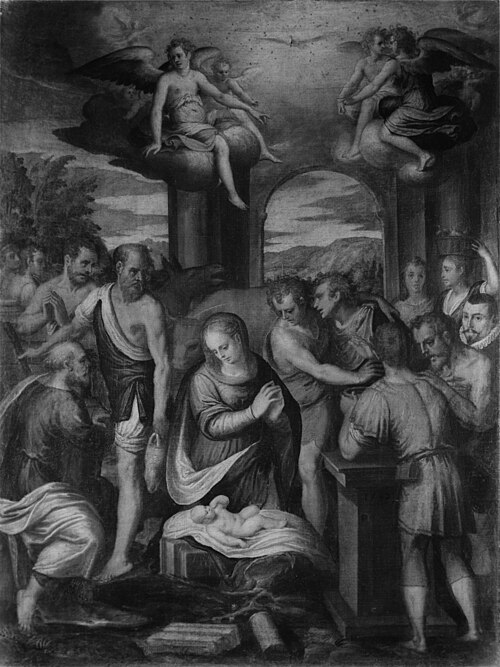 The Adoration of the Shepherds, 1582, Bernardo Castello