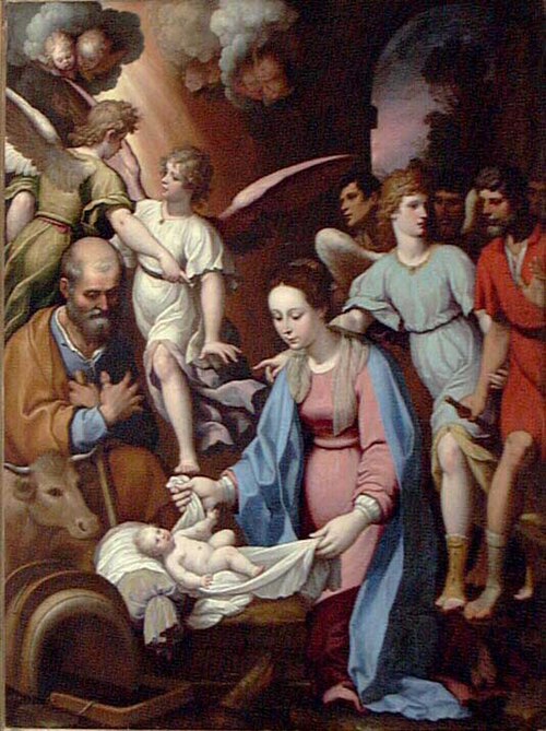 Nativity, , Bernardo Castello