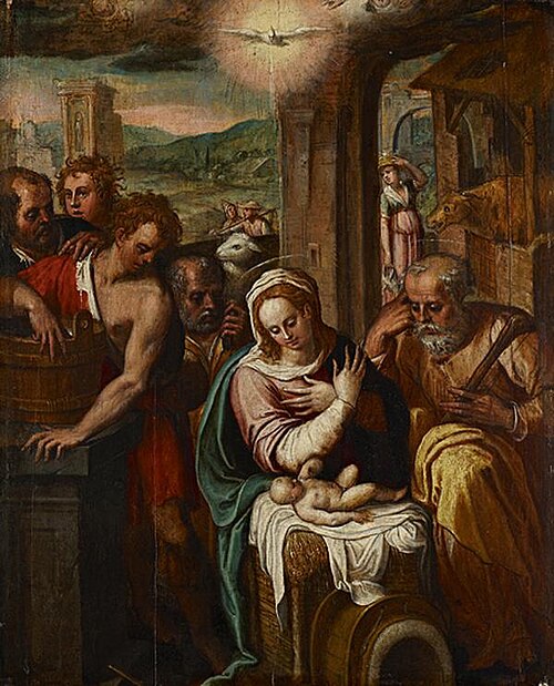 The Adoration of the Shepherds, 1550, Bernardo Castello
