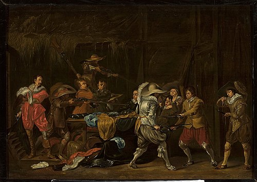 Soldiers’ fight, , Willem Cornelisz. Duyster