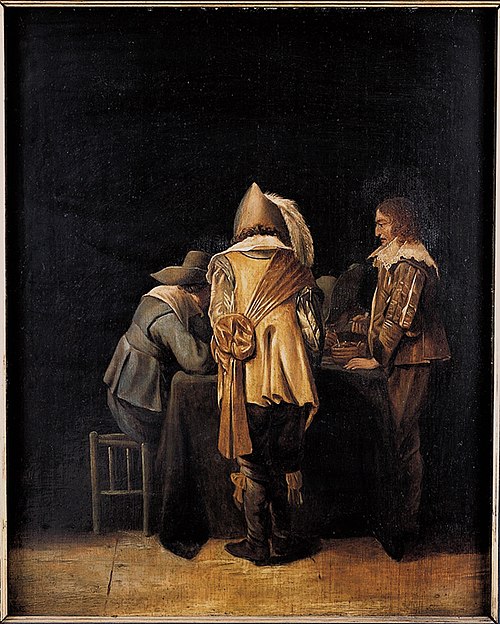 Four Officers Tric-Trac, 1650, Willem Cornelisz. Duyster
