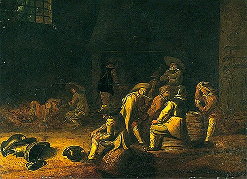 Interior Guardroom, Soldiers off Duty, , Willem Cornelisz. Duyster