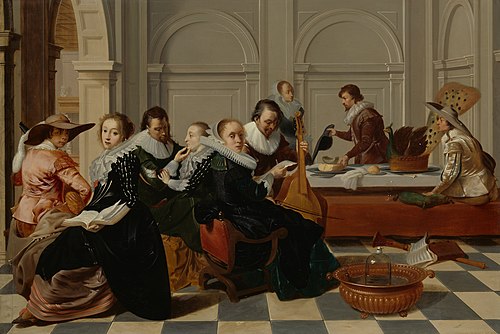 Le rassemblement musical, 1700, Willem Cornelisz. Duyster