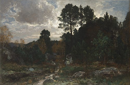 Solitary Walk at Fontainebleau, , Ladislas Ciesielski