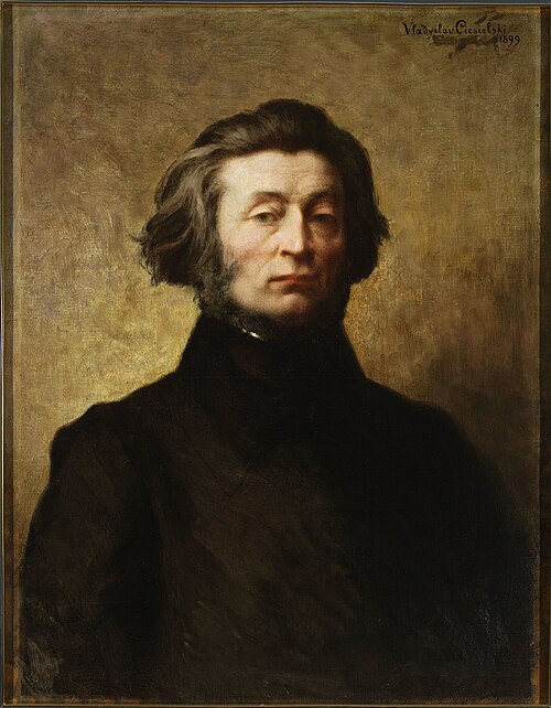 Portrait d'Adam Mickiewicz., 1899, Ladislas Ciesielski