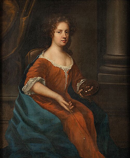 Self-Portrait Holding a Palette, 1670, Mary Beale