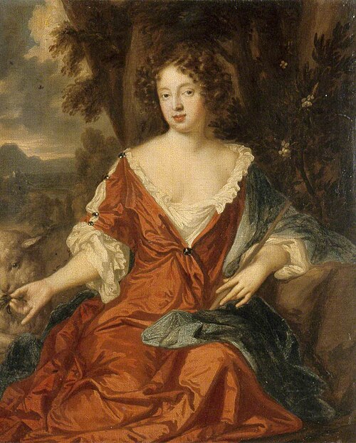Portrait of a Lady as Saint Agnes, 1670, Mary Beale