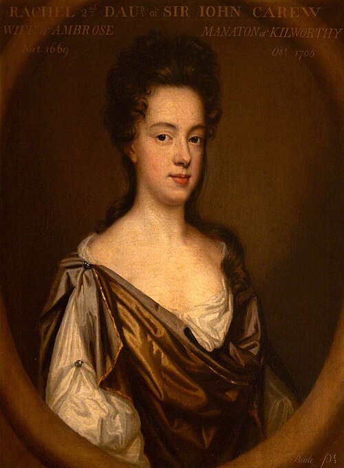 Rachel Carew, Mrs Ambrose Manaton (1669–1705), 1684, Mary Beale