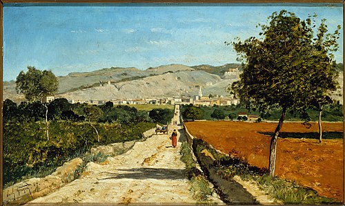 Paysage de Provence. Vue de Saint-Saturnin-les-Apt., 1867, Paul Guigou