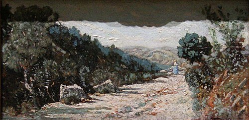 Petite route dans les pins, 1860, Paul Guigou