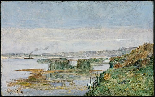 View of Triel, 1865, Paul Guigou