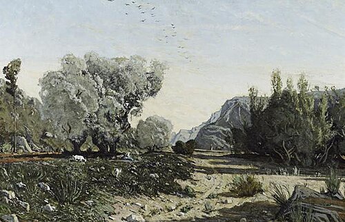 The Olive Trees, 1860, Paul Guigou