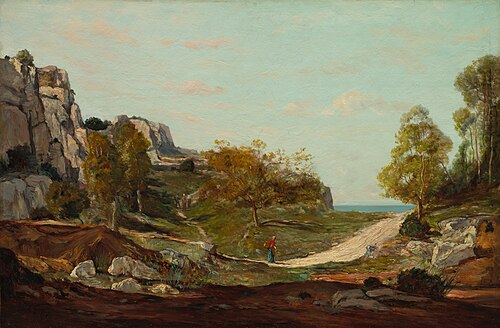 Landscape at Saint-André, Near Marseilles, 1865, Paul Guigou