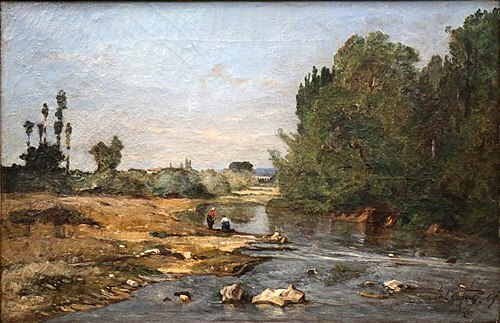 Bords de l'Arc, 1865, Paul Guigou