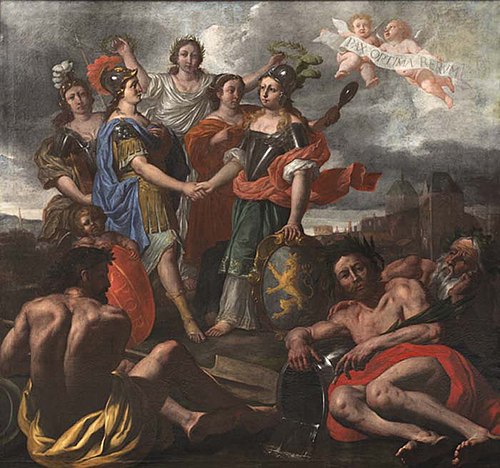 Het verbond tussen Bataven en Romeinen, 1665, Nicolaes Helt