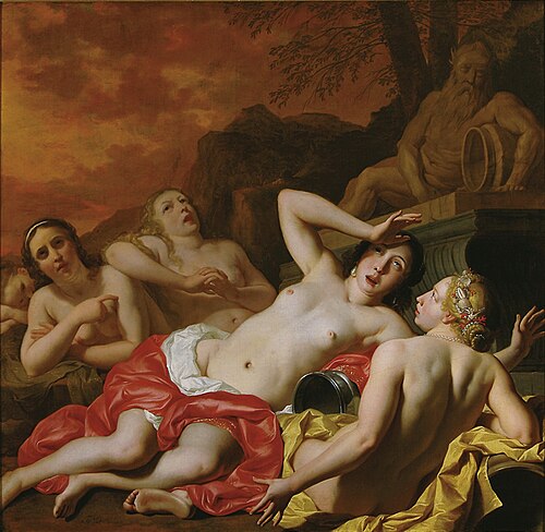 De Heliaden bewenen de dode Phaëton, 1656, Nicolaes Helt