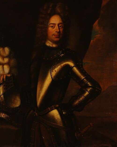 Portrait de Charles Bernaige als Kapitein infanterie, 1693, Philippus Vilaen