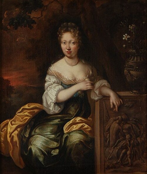 Portret van een onbekende vrouw, 1685, Philippus Vilaen