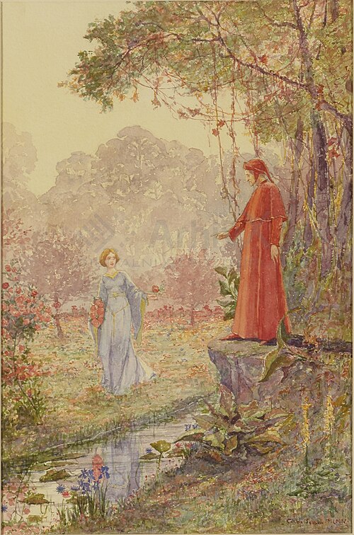 Dante and Beatrice, 1904, Bela Čikoš Sesija
