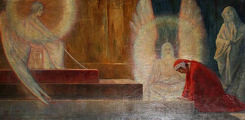 Dante Before the Gates of Purgatory, 1898, Bela Čikoš Sesija