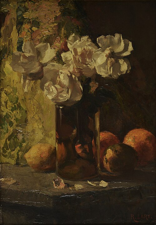 Stilleven met uitgebloeide rozen, 1910, Roland Larij