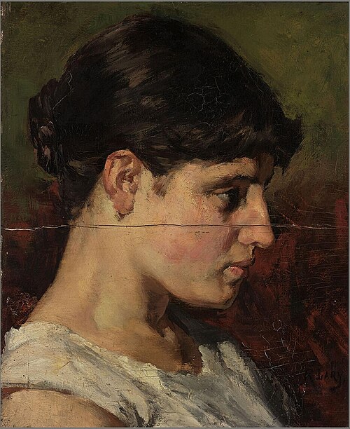 Study of a Head, 1900, Roland Larij