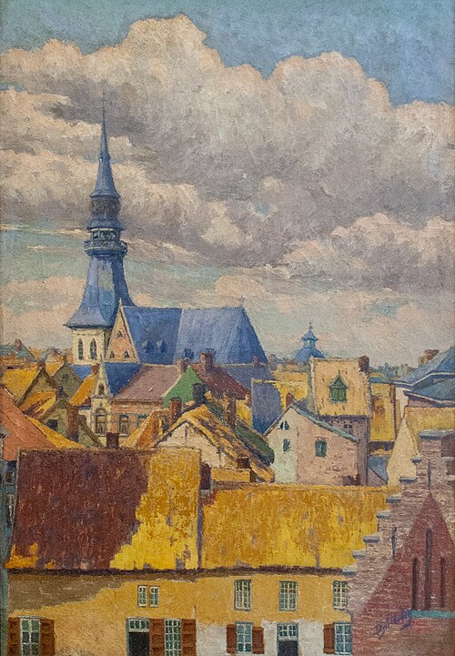 View of Hasselt, 1909, Djef Anten