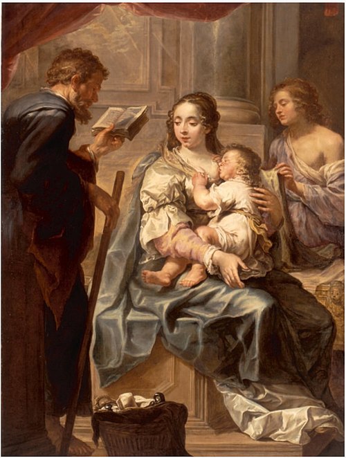 The Holy Family, 1640, Pieter van Lint