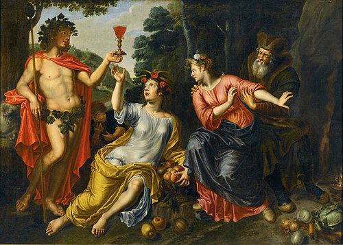 Bacchus, Ceres, Proserpina and Pluto, 1650, Pieter van Lint