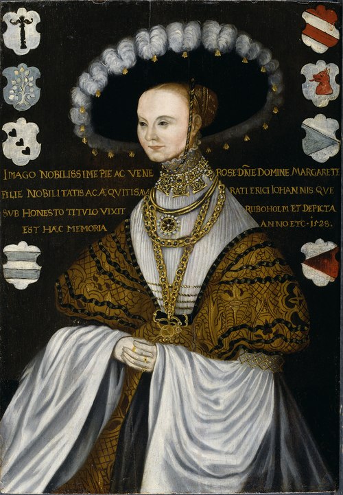 Unknown woman calld Margareta Eriksdotter Vasa, 1528, Mäster Hillebrandt