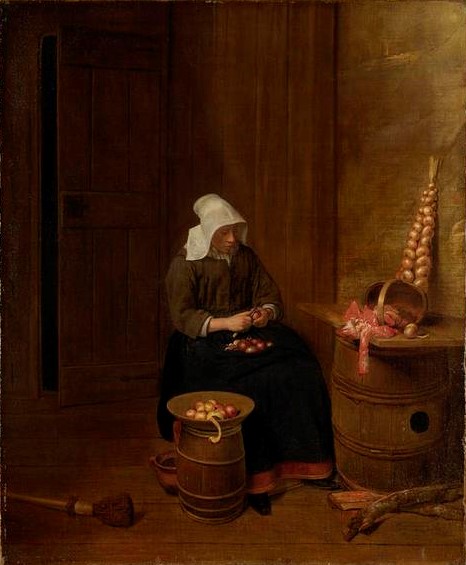 La peleuse de pommes, 1672, Esaias Boursse