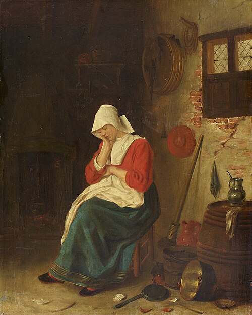 The Sleeping Kitchenmaid, 1661, Esaias Boursse