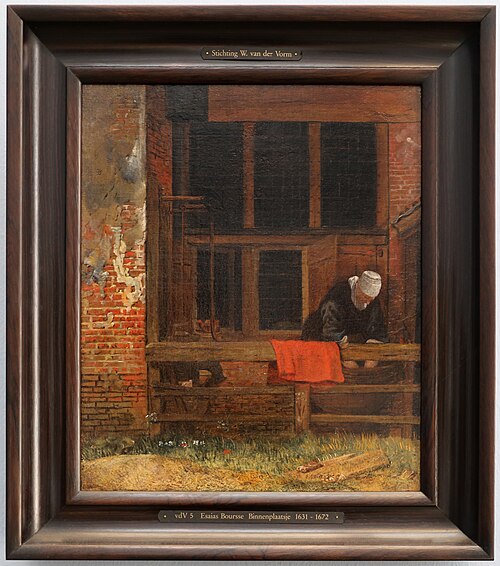 Binnenplaatsje, 1660, Esaias Boursse